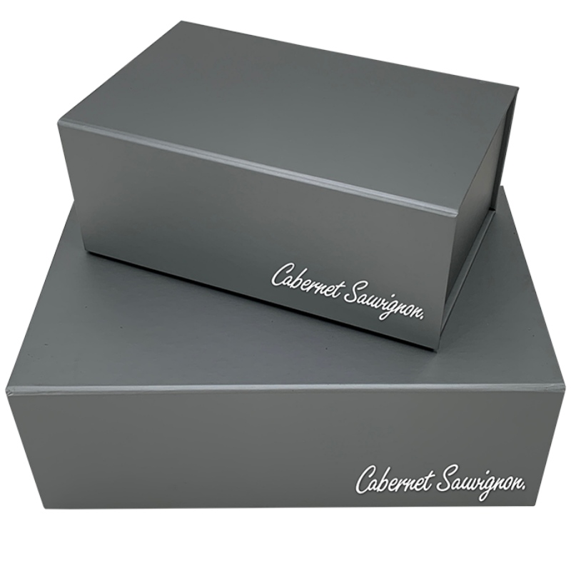 Dark Grey Folding box Anpassad låda Gångpaket