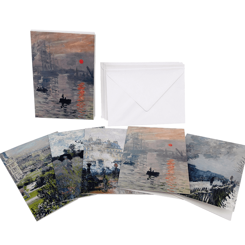 Kortkort och kuvert Claude Monet